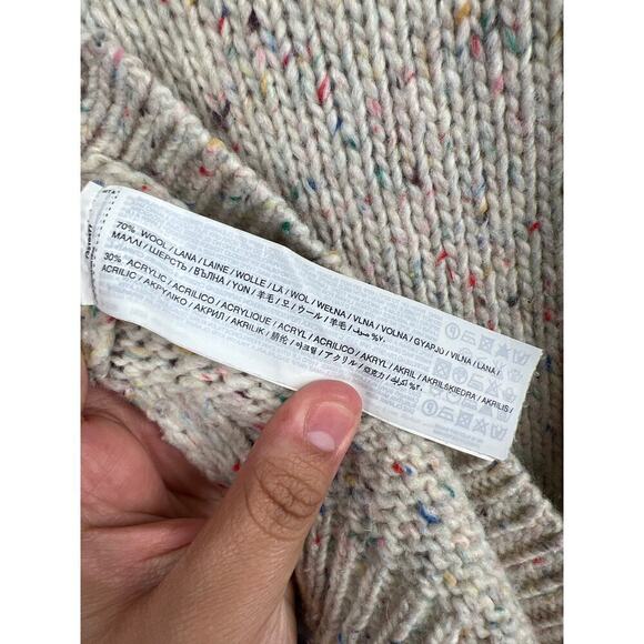 Mango Multi Color Wool Blend Sweater Size XS - Picture 4 of 6